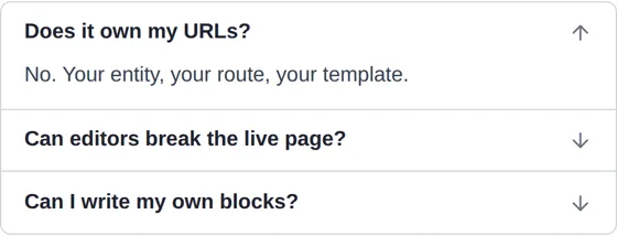 The accordion block