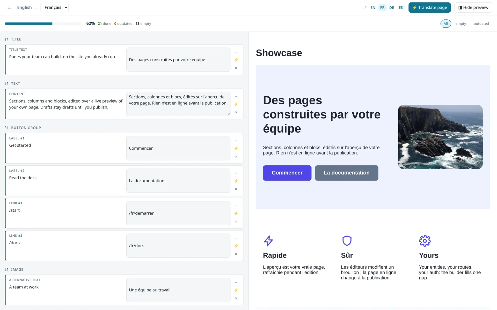 The translation workbench